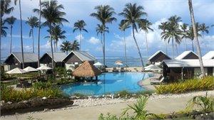 This adult s only boutique hotel fringing the white sandy shores of Muri Lagoon captures the hearts of all.