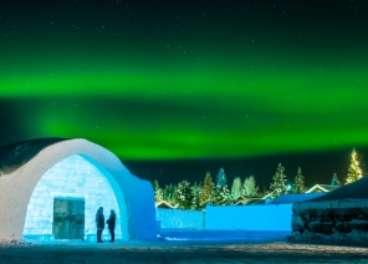 From 2015 The ICEHOTEL consists of 2 structures - the temporary hotel is
