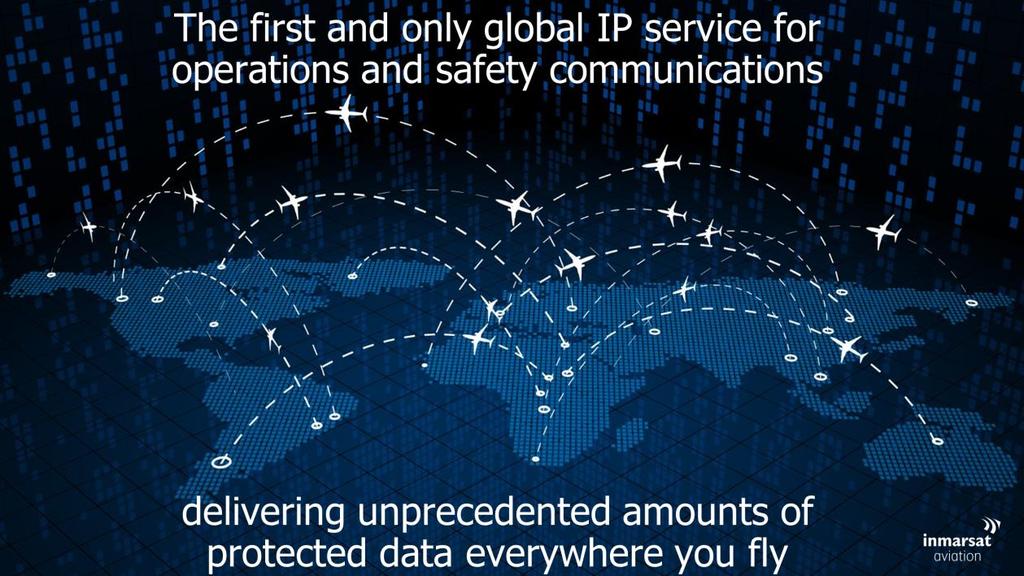 4. Inmarsat SB-S SB-S is the first and only global, secure, IP connection for operations and safety communications, delivering incomparable amounts of protected data everywhere airlines fly.