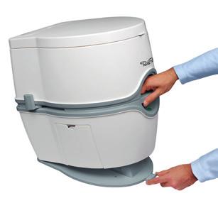 How does the 565 Series work? IS STABILITY CRUCIAL? When stability is important, for example on a boat, Thetford offers an optional floor plate to mount your toilet to the floor.