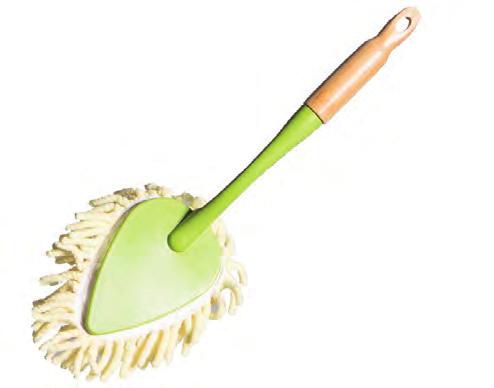 Bamboo Mop The Bamboo mop is for the environmentally conscious shopper. Bamboo is compounded to create a soft material that does a great job of mopping the floor.