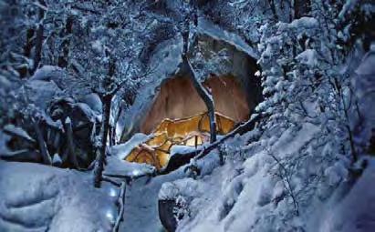 > THE CAVE / A unique Experience, three ways to live it DAYTIME TOUR & AFTER SKI Duration 50 min / Capacity 20 people Four-wheeler and snowmobile tours, and a