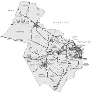 Northern Virginia District 1,400+ traffic signals 2,200 bridges and large culverts (10% of state) 250,000