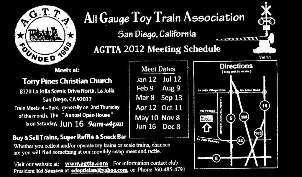 Craig Everroad of Santa Clarita was the winner of the Lionel Freight Set in the special drawing at Cal-Stewart 2014 for Public Attendees Meet Dates 2015