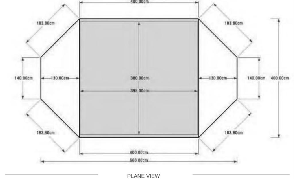Mobile and Rapidly Assembled Structures IV 85 Figure 1: Plan and view of the tent [2]. Table 1: Materials properties.