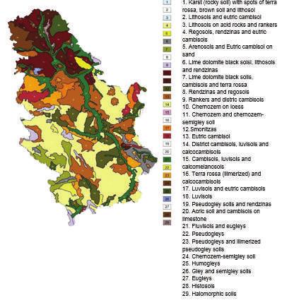Fakultetet e Bujqësisë në Beograd dhe Novi Sad) do të përdoren si burime kryesore për përcaktimin e ZKN-ve, për të cilat qasja specifike në përdorimin e hartës së Tokës së Serbisë nuk