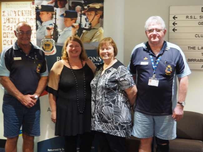 HERVEY BAY STATE HIGH SCHOOL visit to the Sub-Branch on 10 October 2017 10 On Tuesday 10 October 2017 Tinka Welton from Hervey Bay State High School invited President Brian Tidyman and Deputy