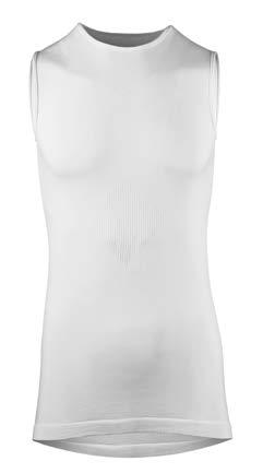 Our undershirts are available with long or short sleeves, or fully sleeveless.