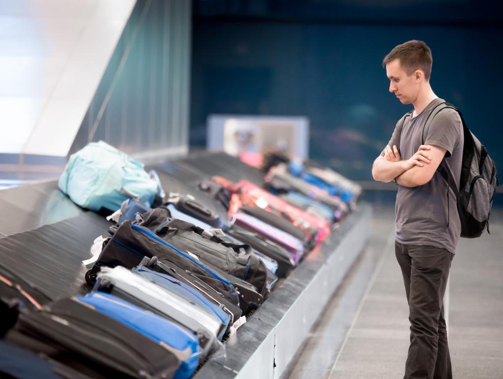 #7 BAGGAGE CLAIMS SECURE THE BAGGAGE CLAIM FROM THEFT AND PILFERING. So far, innovative facial recognition technology has made this trip a safe and pleasurable one. The last stop is the baggage claim.