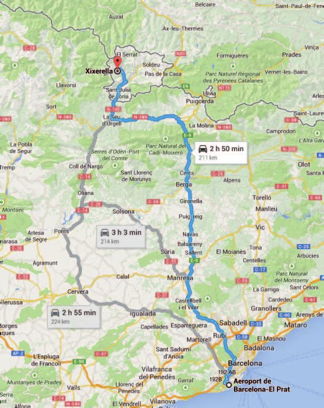 By car there are several routes to Andorra, with or without toll and highway sections or by road.