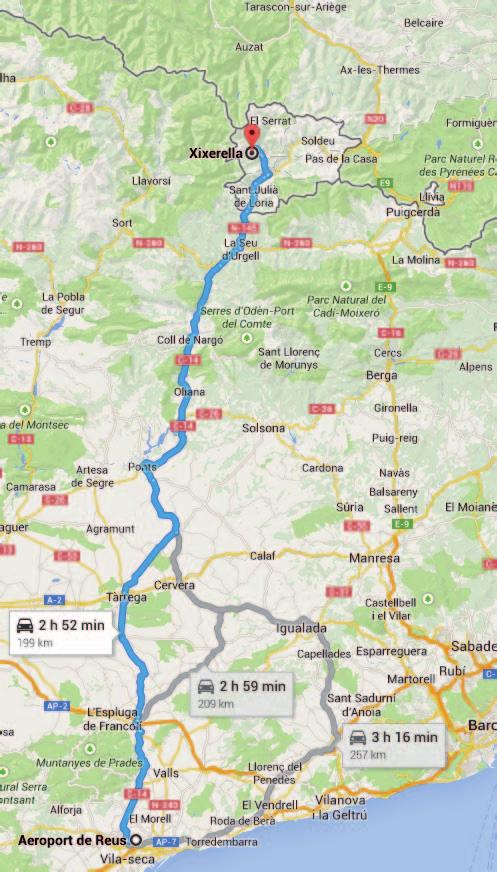 ARRIVING AT REUS AIRPORT By car there are several routes to Andorra, without tolls.