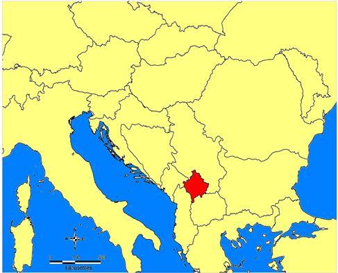 Pozita Gjeografike e Kosovës Kosova është një shtet i vogël në qendër të Gadishullit ballkanik dhe shtrihet ndërmjet paraleles 42 e 44 të hemisferës veriore të Tokës dhe mes meridianit 20 e 22.