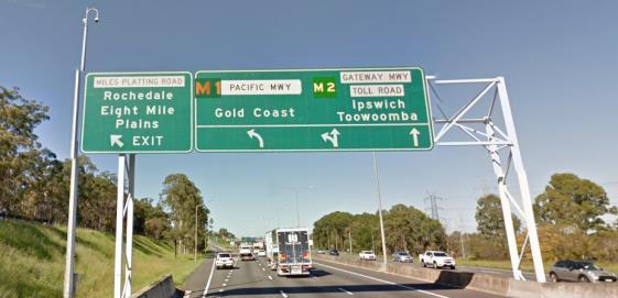 M2 (Ipswich/Toowoomba) STAY in RIGHT lanes merging into M2 and follow