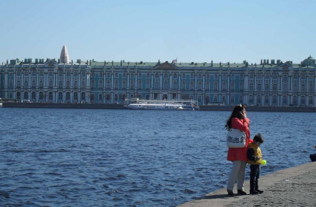 The Winter Palace 8 was the main residence of the Russian Tsars, built between 1754 and 1762 for the Empress Elizabeth, daughter of Peter the Great.