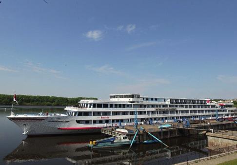 Unusually for a river cruise ship, it also has a lift.