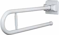 Folding support rail with paper holder 60 cm. 603409 Asidero abatible con portarrollos 70 cm. Folding support rail with paper holder 70 cm.