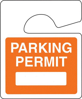 REMINDERS Does This Look Familiar?? Each apartment should have three orange and white parking permits which should be displayed at all times by Village residents and guests.