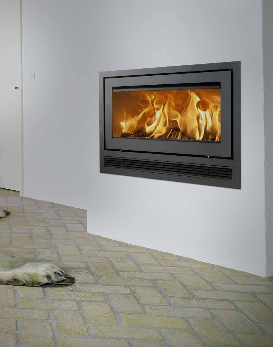 Air SPREAD THE WARMTH AND COSINESS TO SEVERAL ROOMS Lotus fireplace inserts with an in-built ventilator i.e. the Air model effectively create the option of distributing the heat between several rooms.