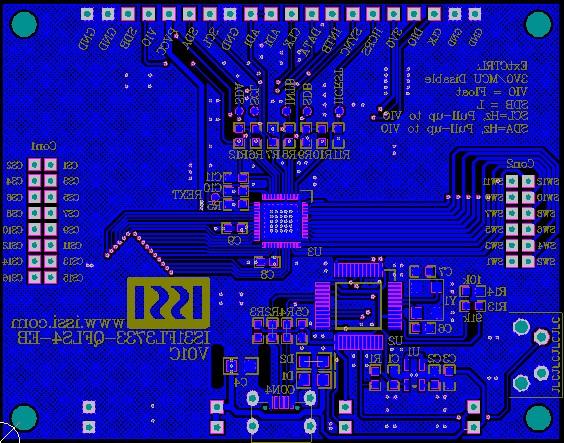 Board PCB Layout - Bottom Layer Integrated