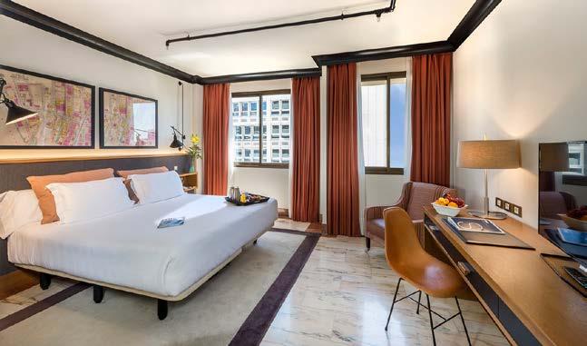 Recently refurbished by renowned interior designer, Lázaro Rosa-Violán, the hotel takes its name from New York s Tribeca neighbourhood due to its marked industrial