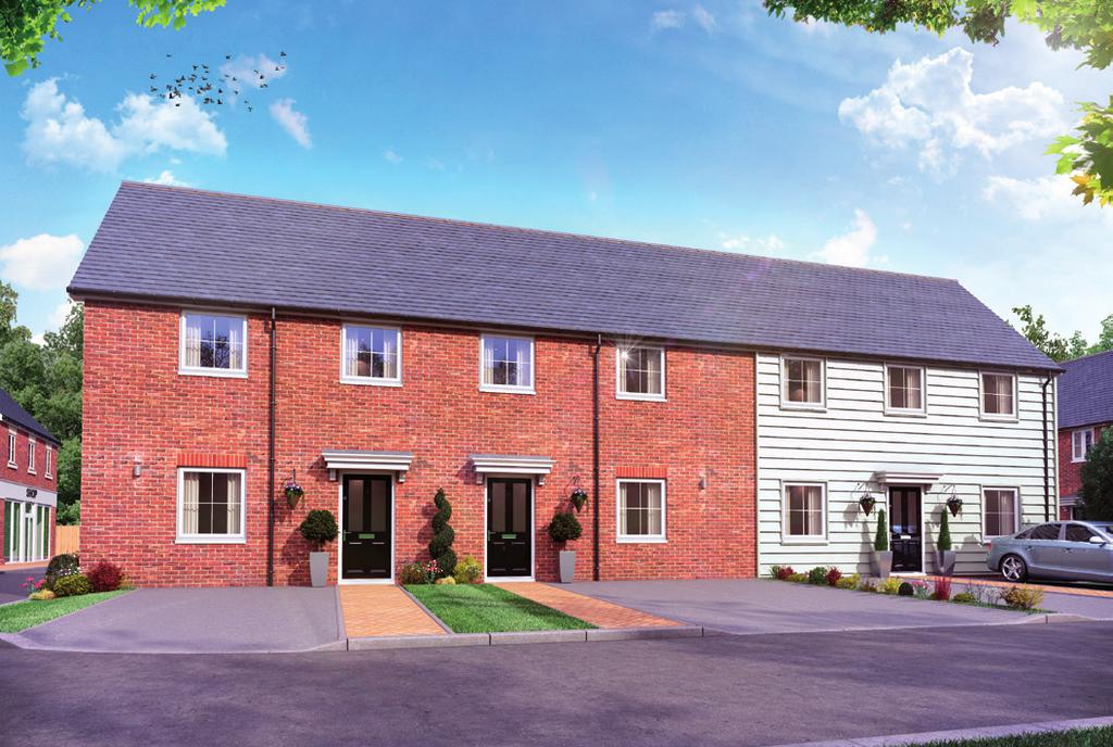 A village atmosphere A select development of 10, three bedroom detached, semi-detached and terraced houses that