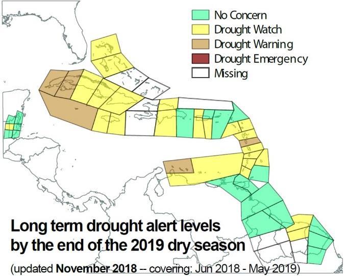 Long term drought outlook Concerns by the end of the dry season (May 31 st, 2019)?
