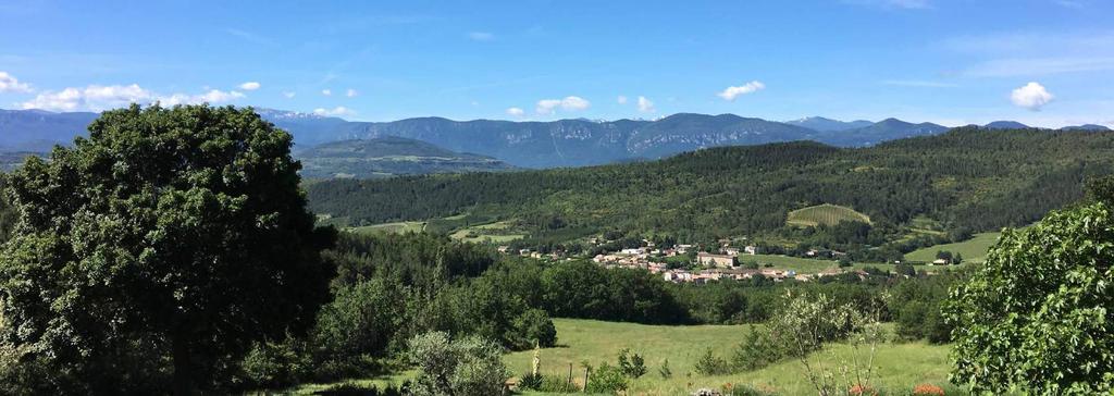 BREATHTAKING VIEWS Domaine de Mournac enjoys breathtaking views of the valley below, framed by the