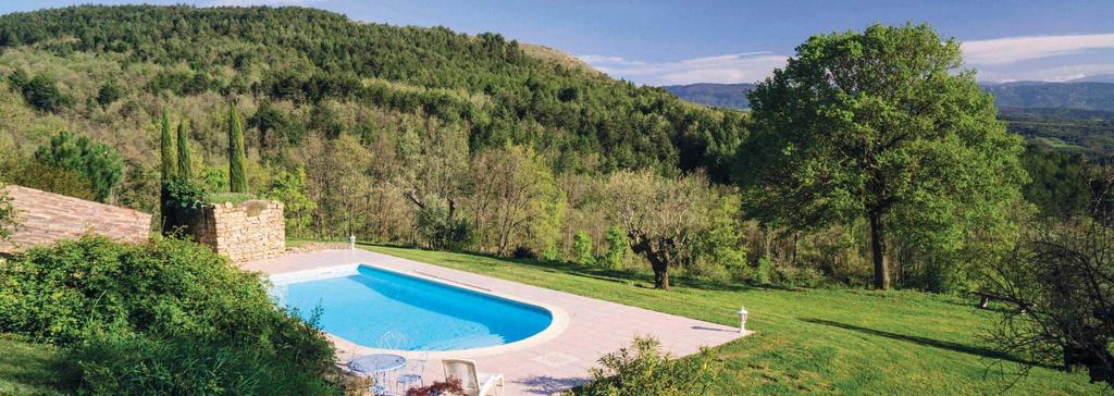 THE POOL The large, heated outdoor pool at Domaine de Mournac is available for use during