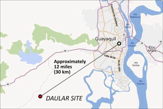 A New Guayaquil International Airport Proposed new Guayaquil Airport Located in the Daular area, 12 miles (20 km) outside of the city; additional access roads would be developed Authority owns more