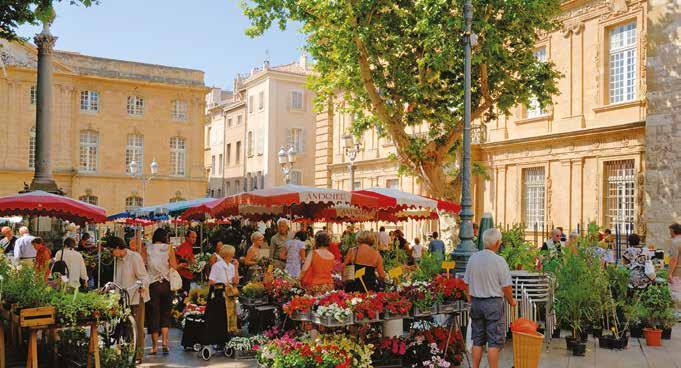POST-CRUISE EXTENSION Local market, Aix-en-Provence AIX-EN-PROVENCE POST CRUISE EXTENSION 14 th to 17 th September 2019 After disembarking the Amadeus Provence in Arles, we are offering the
