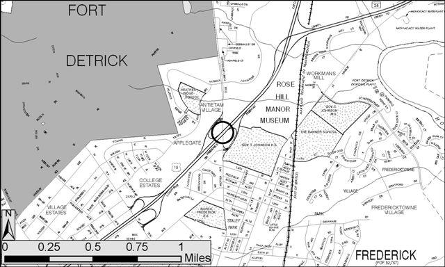 STATE HIGHWAY ADMINISTRATION -- Frederick County -- Line 4 PROJECT: US 15, Catoctin Mountain Highway PRIMARY CONSTRUCTION PROGRAM DESCRIPTION: Replace Bridge 198 on Motter Avenue.