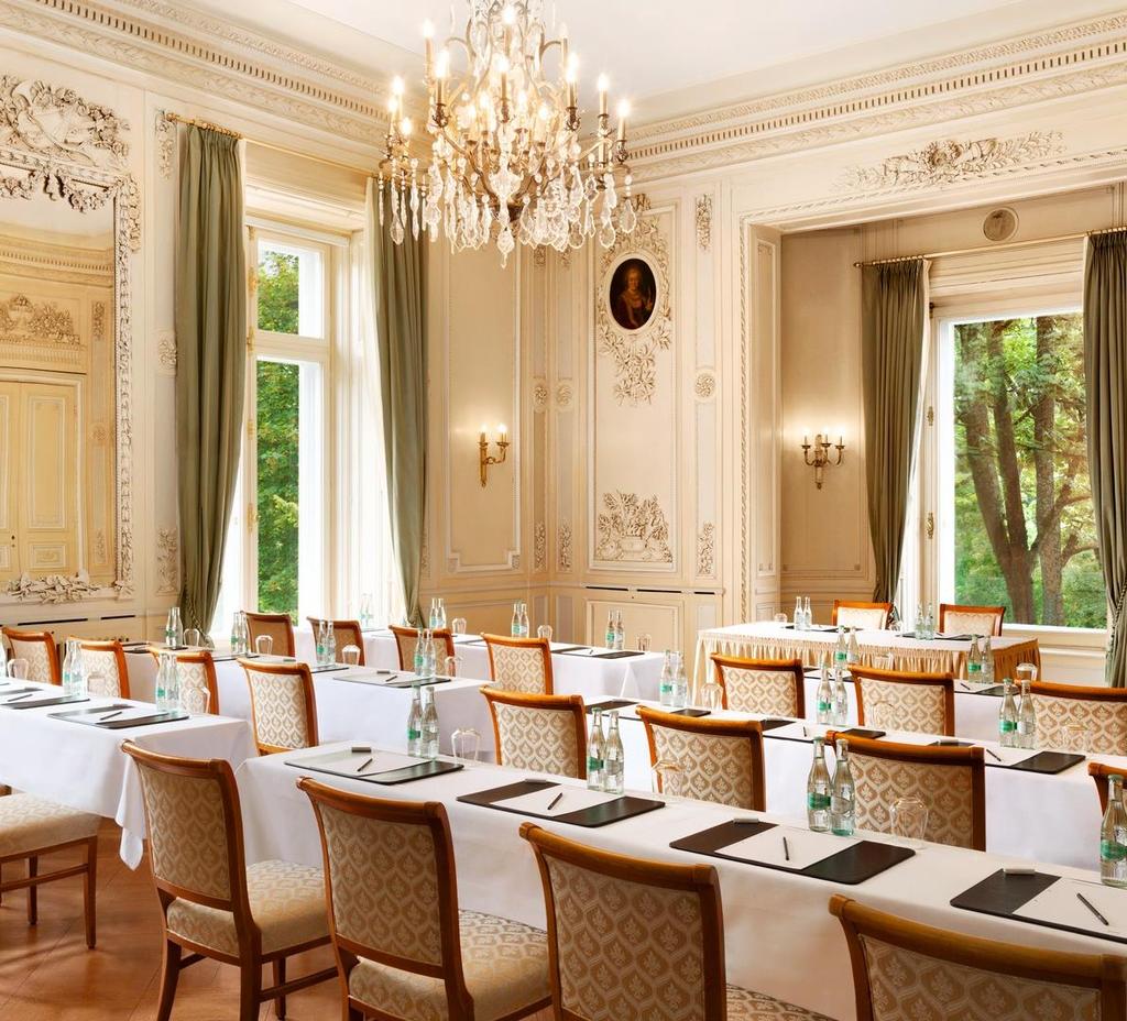 VILLA ROTHSCHILD KEMPINSKI MEETINGS & EVENTS 4 Meeting rooms Dinner location up to 110 guests (seated)