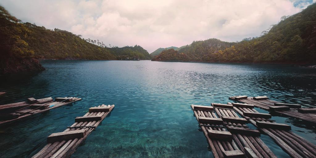 LAGUNAS DE MONTEBELLO In the Chiapas highlands, 4,500 feet above sea level, is one of the state s most beautiful natural regions.