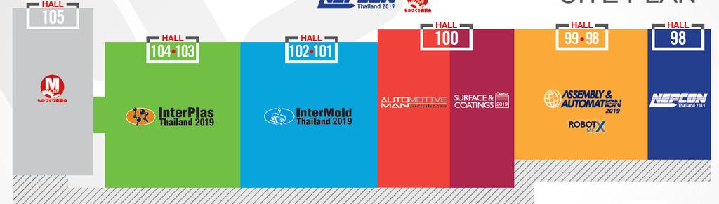 Manufacturing Expo Mfair Bangkok 2019 is combining in Manufacturing Expo (BITEC, Bangna). Manufacturing Expo has subset exhibitions as following diagram.