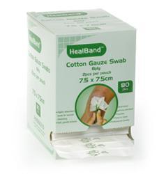 Gauze swabs Gauze pieces can be used in cleaning contaminated wounds or to block the socket when a tooth has been lost. Single use only.