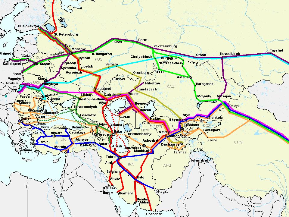Rail Routes (Draft) (Extending PETC 9) From: Finish borders through