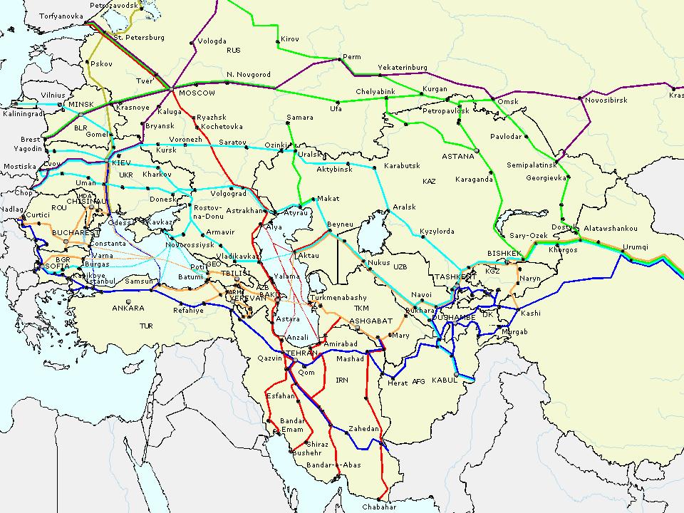 Road Routes (Draft) (Extending PETC 2 and 9) From: Finish and Belarusian borders, White Sea through