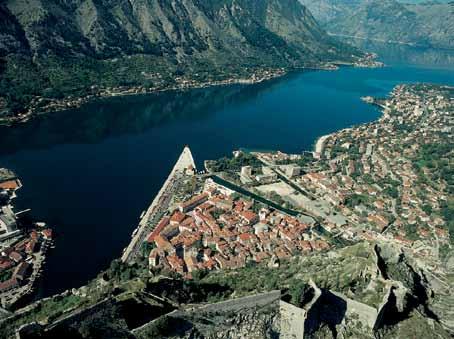 Kotor Location The Bay of Kotor (Boka Kotorska) The old Mediterranean port of Kotor is in the heart of amazing Boka bay, surrounded by an mountain massive and impressive city wall built by the