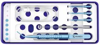 17 REUSABLE TWO STEP TROCAR SYSTEMS MOST 2 extra cannulas Reusable Trocar System with closure valves Package includes: Trocar Cannula with closure valves 5 pcs Loading 1 pc Fixation Plate 1 pc Blunt