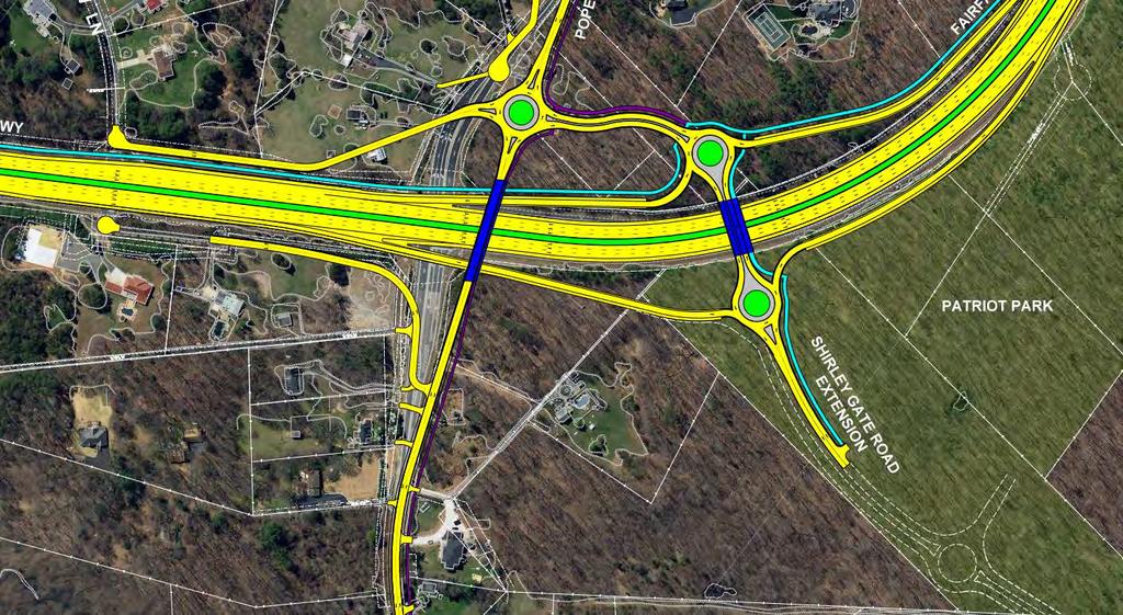 Shirley Gate Road Extension at Patriot Park Entrance Cost Savings FCPA intends to revise its Master Plan in mid-2019 and believes construction could be underway by 2022 Interim