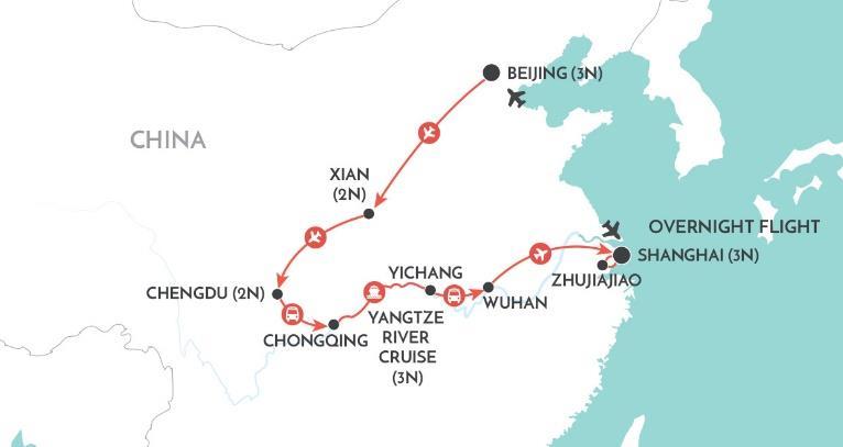 experiences and a deluxe cruise on the mighty Yangtze River.