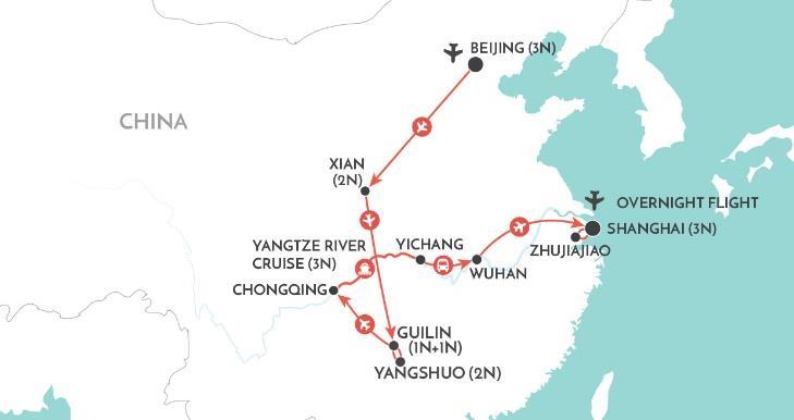 Take an indulgent cruise down the awe-inspiring Yangtze river from which you will discover man-made marvels and natural delights along the way.