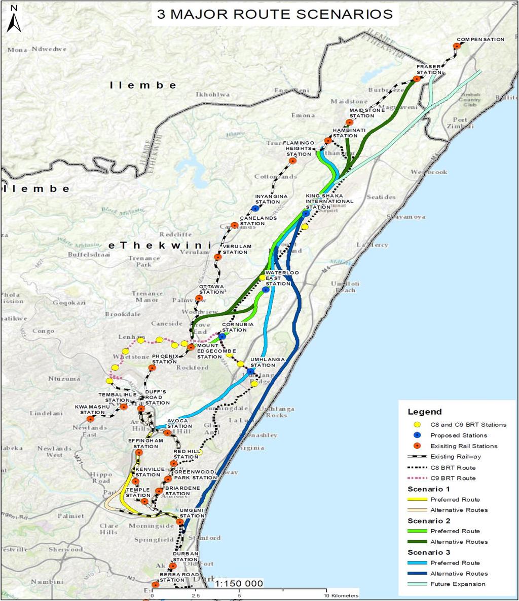 Rail Route Options/Scenarios