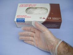 27 POLYTHENE GLOVES CLEAR For light duty work Size Large - Box of 10