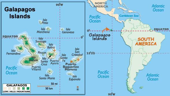 The Galapagos Islands are home to some