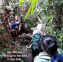 5. Trekking to the B24 Aircraft Historical Crash Site at Gunung Telapak Buruk.