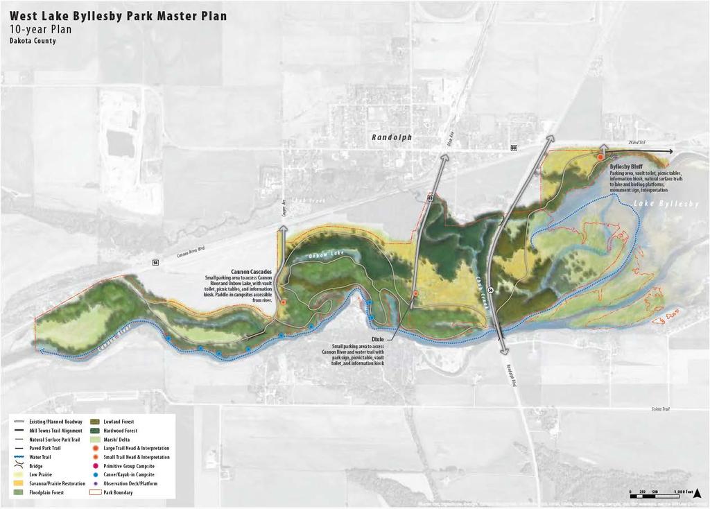 Figure 13: West Lake Byllesby Regional Park 10-year Plan A summary of each