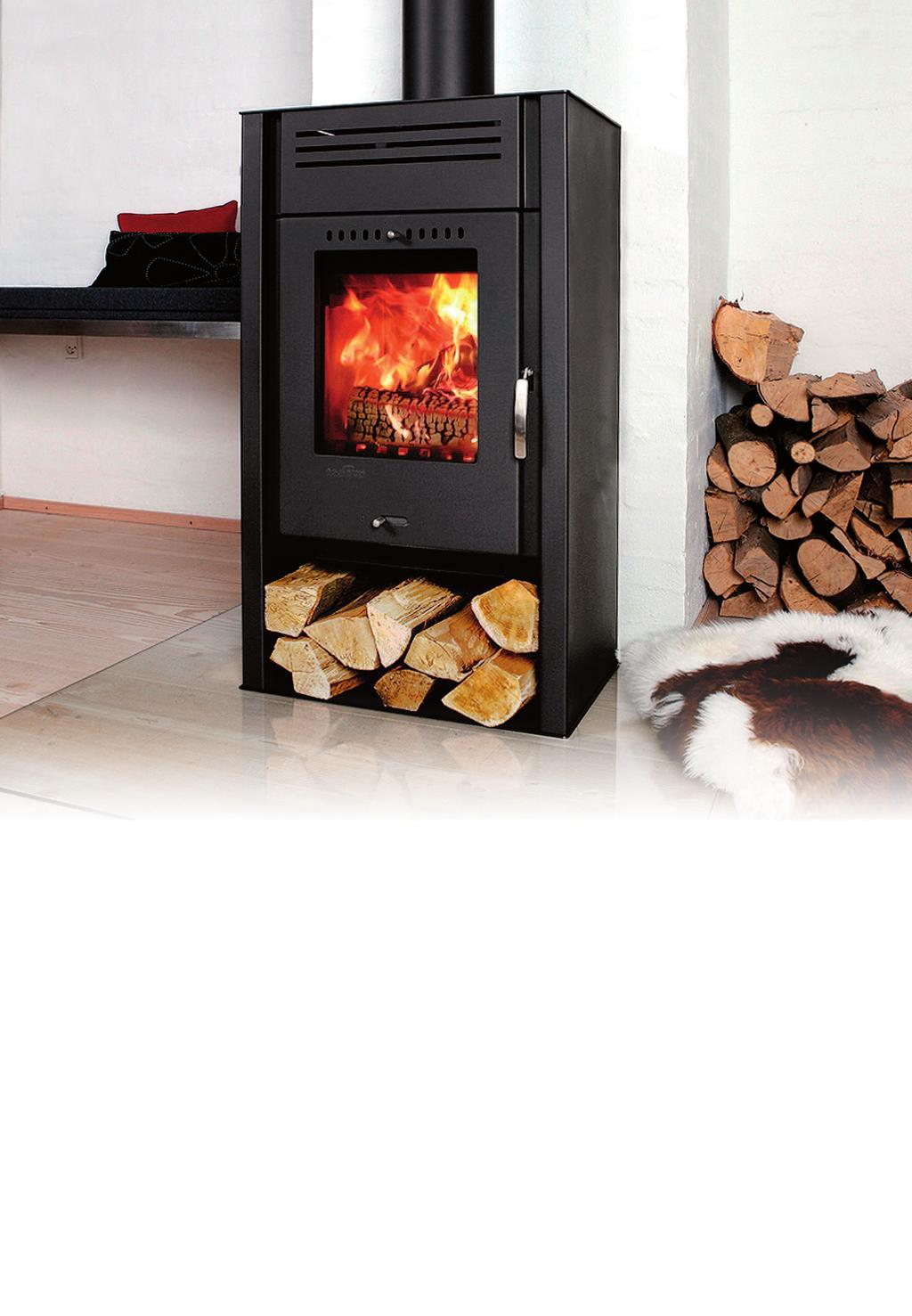 Asgård 1 Nordic Eco-label wood stove in a simple design with effective combustion.