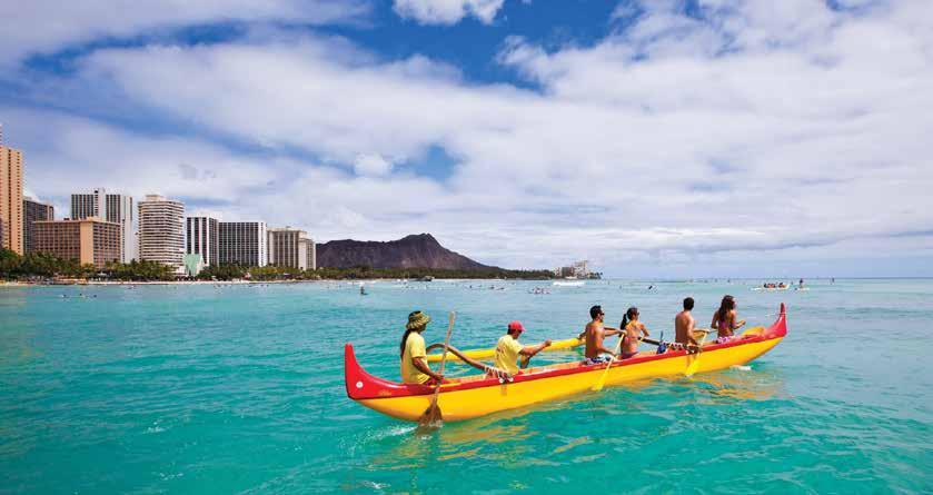 Travel Tips Waikiki How to Get There BY AIR Qantas operate direct services from Sydney to Honolulu four times per week, with same day connections with Hawaiian Airlines to Maui, Kaua i and the Island