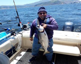Tom, Mike Corker, Joe Miscione, Mario Moratorio, and Harry Sherinian all got stripers from the Delta. Phil Scimonelli went to Shasta Lake for trout and bass with a guide.